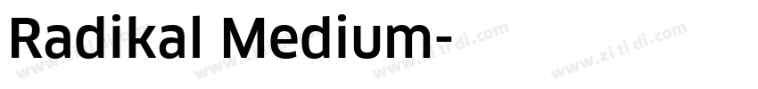 Radikal Medium字体转换